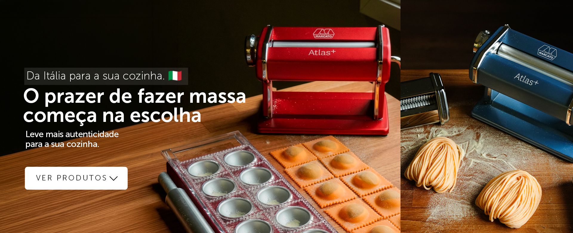 O prazer de fazer massa começa na escolha